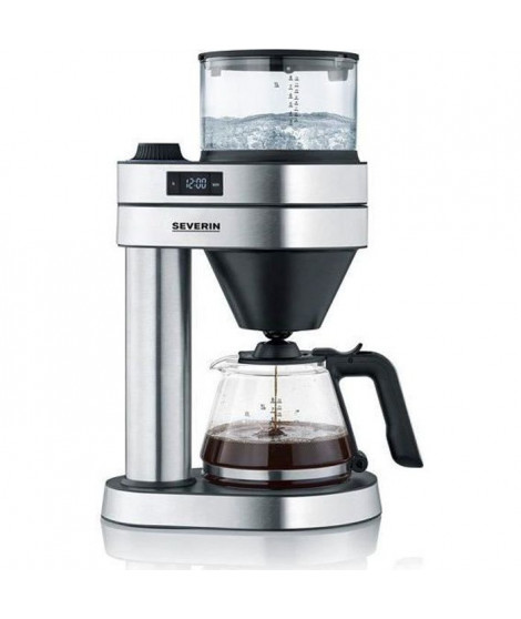 SEVERIN 5760 cafetiere filtre Café Caprice -1450 W - 1.2L - 5 programmes - arret automatique - inox brossé noir