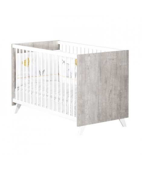 Babyprice - SCANDI GRIS - Lit Bébé 120 x 60