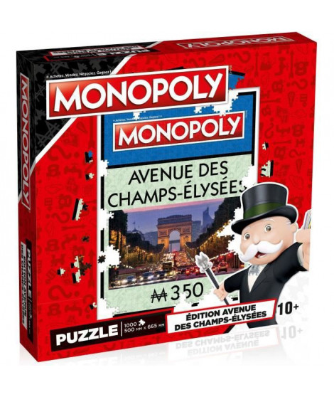 WINNING MOVES Puzzle Monopoly Avenue des Champs-Élysées 1000 pieces