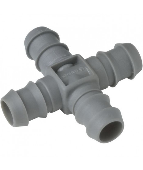 Dérivation en Croix GARDENA - Adaptée aux tuyaux 13 mm  Pour arrosage goutte-a-goutte   (13120-26)