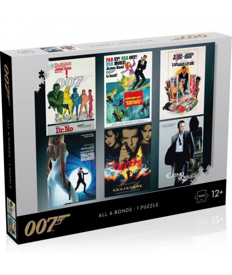 JAMES BOND Puzzle Acteurs Iconiques 1000 pieces