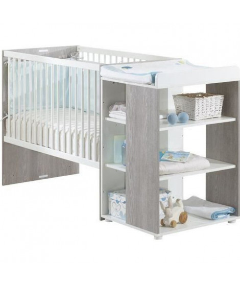 BABYPRICE  Lit Bébé Sitta Combiné Evolutif 120x60 cm