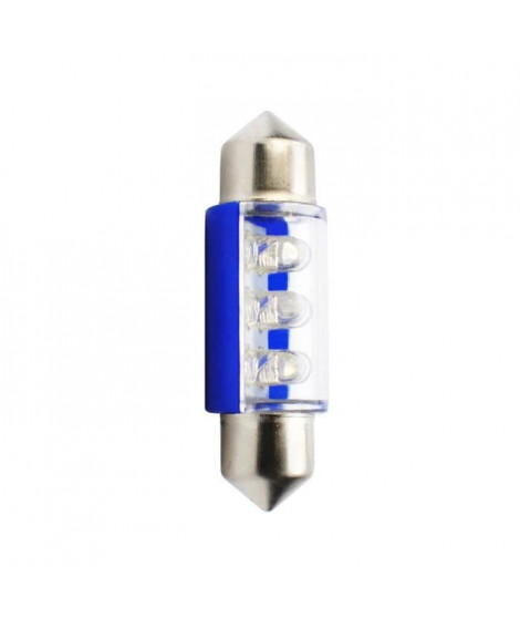 PLANET LINE Lot de 2 Ampoules LED - Navette C5W - 12 V - 0,40 W - 36 mm - Bleue