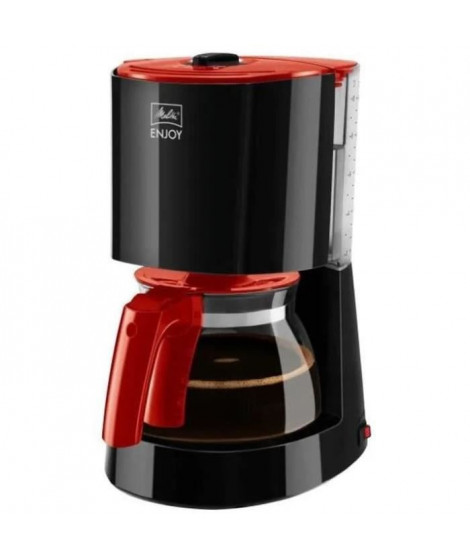 MELITTA 1017-09 Cafetiere filtre Enjoy II Glass - Rouge et Noir