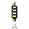 PLANET LINE Lot de 2 Ampoules LED - Canbus C5W - 4 LED SMD 5730 - 12 V - 2,3 W - 42 mm - Blanc