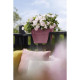 ELHO - Pot de fleurs -  Vibia Campana Flower Bridge 40 - Rose Poussiere - Balcon extérieur - L 26 x W 39 x H 22 cm