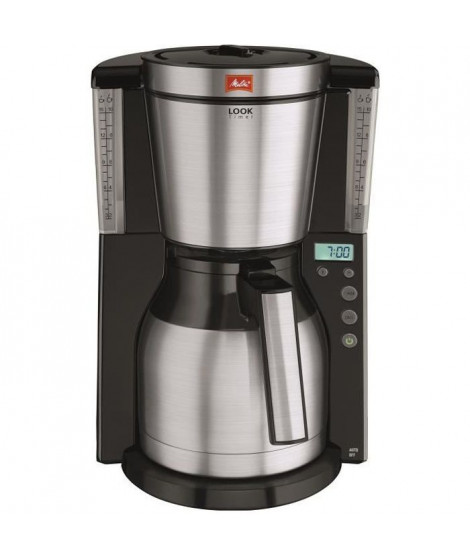 Cafetiere Melitta Look IV Therm Timer 1011-16 Noir /Acier Brossé