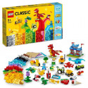 LEGO Classic 11020 Construire Ensemble, Boîte de Briques pour Créer un Château, Train, etc