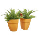 ELHO - Pot de fleurs -  Vibia Campana Flower Twin 21 - Jaune Miel - Balcon extérieur - L 38.4 x W 20.5 x H 26.5 cm