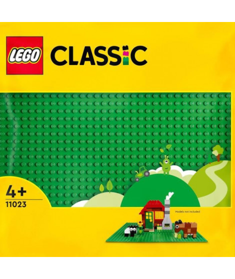 LEGO 11023 Classic La Plaque De Construction Verte 32x32, Socle de Base pour Construction, Assemblage et Exposition