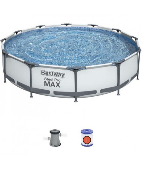 Piscine hors sol ronde Steelpro max 366x76 cm - BESTWAY - 56416