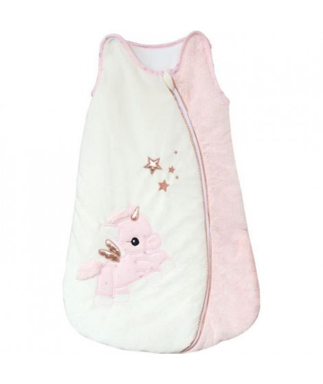 DOMIVA Gigoteuse Jolly - Coton/Polyester - 0-6 mois - Blanc/Rose - 70 cm