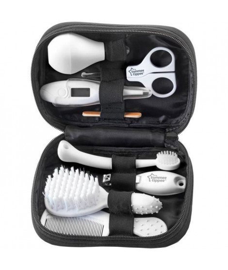 TOMMEE TIPPEE Kit de Soin Bébé, Trousse Complete et Transportable, Thermometre et Ciseaux pour Bébé, Pratique et Hygiénique