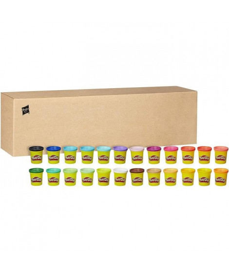 Play-Doh - Pack de 24 Pots de 84 grammes de pâte a modeler atoxique pour enfants - des 2 ans