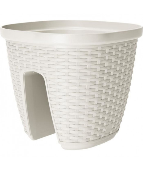 PoeTIC Pot Balustrade Casa Mesh 30 - Blanc