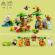 LEGO 10973 DUPLO Animaux Sauvages d'Amérique du Sud, Jouet Tapis de Jeu, Figurines de Crocodile, Singes et Jaguar, Enfants 2 Ans