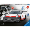 PORSCHE Puzzle 3D 911 GT3 Cup - Ravensburger - Véhicule 108 pieces - sans colle - Des 8 ans