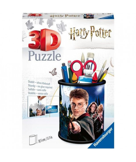 HARRY POTTER Puzzle 3D Pot a crayons - Ravensburger - Puzzle 3D enfant - sans colle - Pot a crayons 54 pieces - Des 6 ans