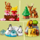 LEGO 10975 DUPLO Animaux Sauvages du Monde, Jouet Éducatif des 2 Ans, 22 Figurines de Lions, Daims, Alpaga, avec Tapis de Jeu