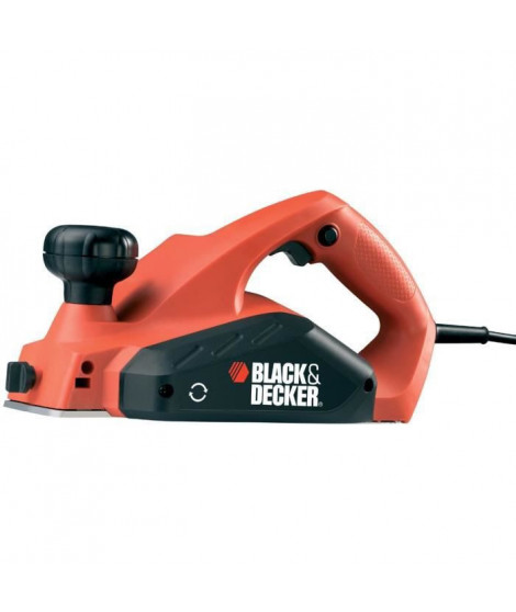 Rabot Filaire 650W BLACK+DECKER -  82mm (Livré avec un guide parallele + buse adaptateur pour aspirateur) - KW712-QS