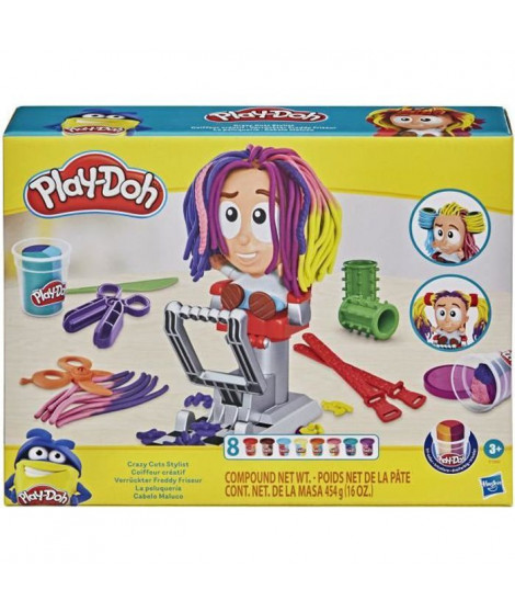 PLAY-DOH - salon de coiffure Coiffeur créatif - jeu créatif pour enfants a partir de 3 ans - Les classiques