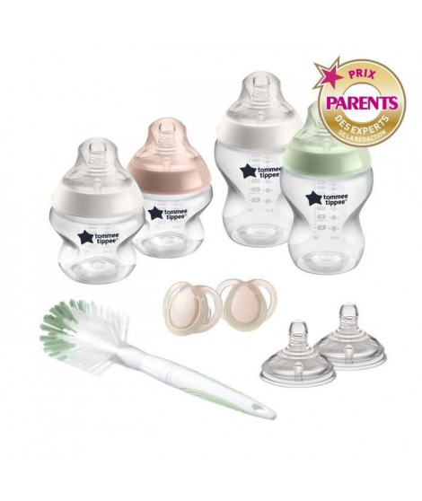 TOMMEE TIPPEE Biberon Kit Naissance Closer to Nature, Transparent