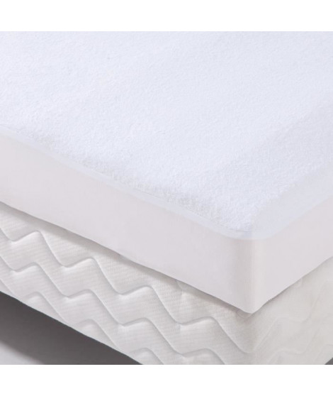 Alese forme housse imperméable Transalese éponge 100% coton - 120 x 190 cm - Blanc