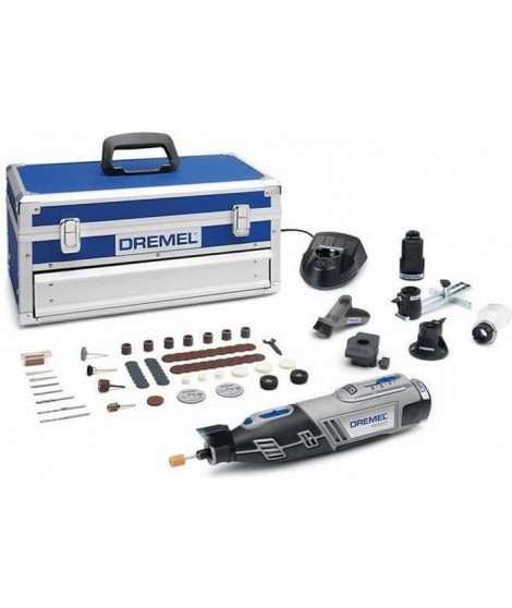 Dremel 8220 Outil Rotatif Multifonction Sans-fil 12V (Livré avec 5 Adaptations 65 Accessoires, Vitesse 5000-35000tr/min)