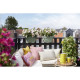ELHO - Pot de fleurs -  Vibia Campana Flower Bridge 40 - Vert Pistache - Balcon extérieur - L 26 x W 39 x H 22 cm
