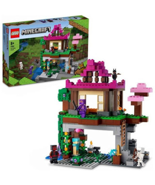 LEGO 21183 Minecraft Le Camp d'Entraînement, Jouet avec Figurines Ninja, Squelette, avec Maison, Cadeau Garçons et Filles Des…