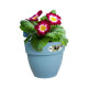 ELHO - Pot de fleurs -  Vibia Campana Easy Hanger Small - Bleu Vintage - Balcon extérieur - L 24.1 x W 20.5 x H 26.5 cm
