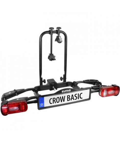 EUFAB Porte-Vélos Crow Basic - 2 vélos (compatible vélos électrique)