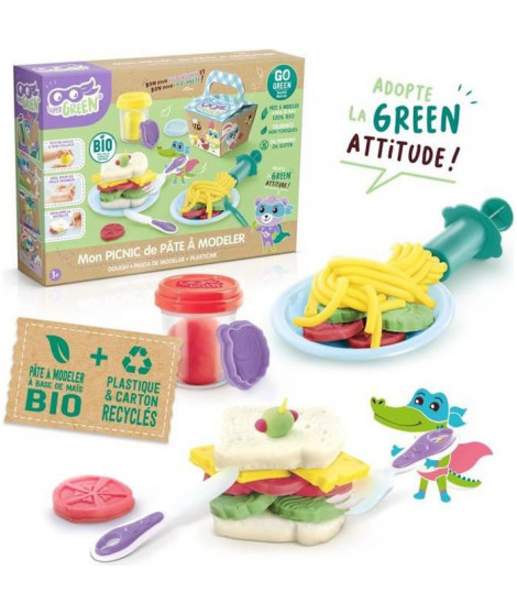 SUPER GREEN Kit pique-nique de pâte a modeler bio