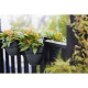 ELHO - Pot de fleurs -  Vibia Campana Flower Twin 21 - Anthracite - Balcon extérieur - L 38.4 x W 20.5 x H 26.5 cm