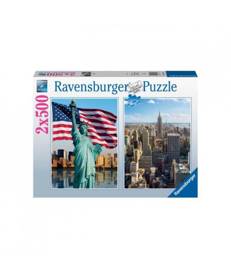 Puzzle 2x500 pieces - New-York - Puzzle adultes Ravensburger - Des 10 ans - 17289