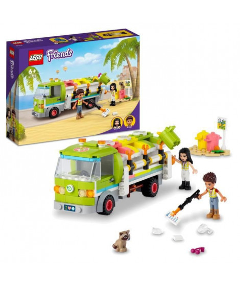 LEGO Friends 41712 Le Camion de Recyclage, Jouet Éducatif, avec Mini-poupée Emma