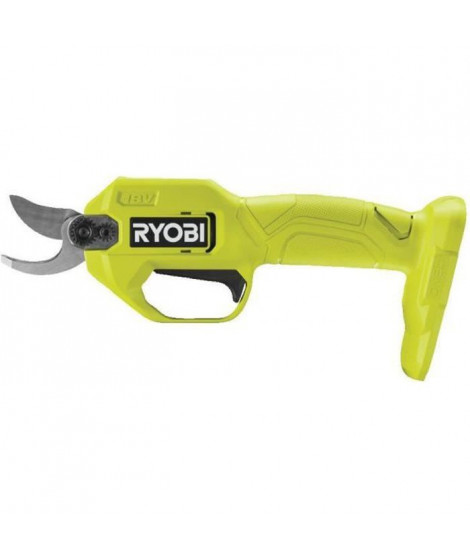 RYOBI ONE+ Sécateur sans fil 18V - Lames Bypass chromées en acier carbone japonais SK5 - Coupe 25 mm - Sans batterie ni chargeur