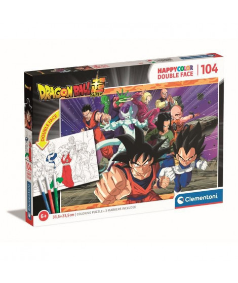 Puzzle Clementoni - Dragonball - a colorier - 104 pieces