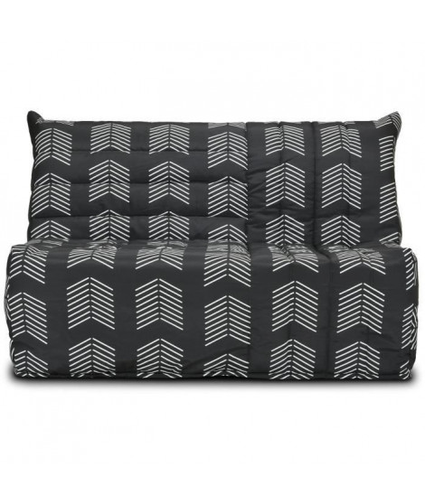 COMFORT BULTEX Banquette BZ - Tissu chevrons - Couchage 138 x 188 x 12 cm - BECCI