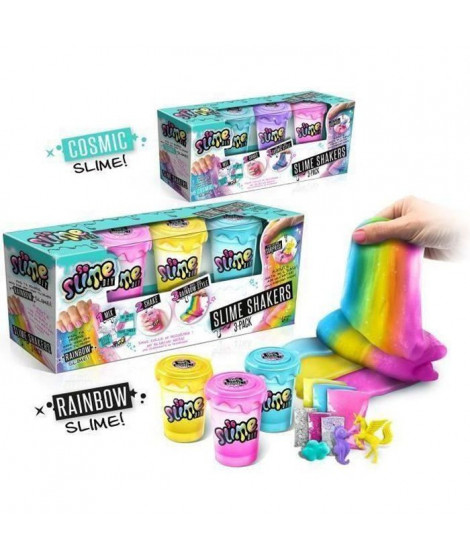 SO DIY So Slime Lot de 3 Slime Shakers modele aléatoire (Cosmic ou Rainbow) - Crée tes propres slimes ! - 6 ans et +