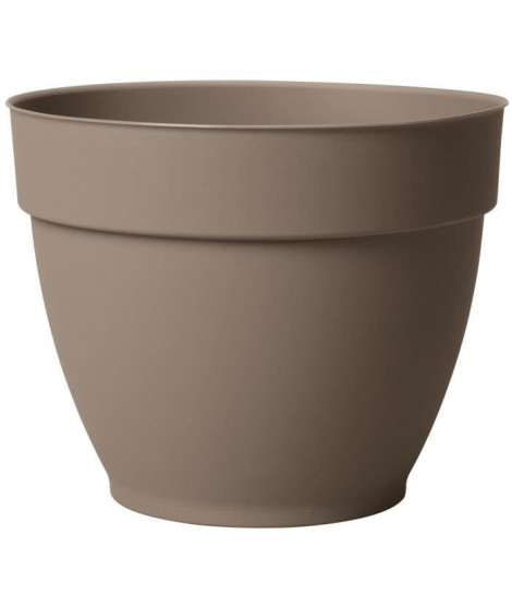 DEROMA Pot de fleurs Ninfea R camel a réserve d'eau - Coloris taupe - 30cm