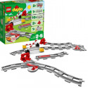 LEGO 10882 DUPLO Town Les Rails du Train Jeu de Construction, Circuit avec Brique d'Action Rouge pour Enfants de 2 - 5 ans_x0…