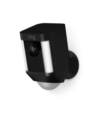 RING - Spotlight Cam Battery - Caméra de surveillance HD sans fil, projecteur LED, systeme audio bidirectionnel