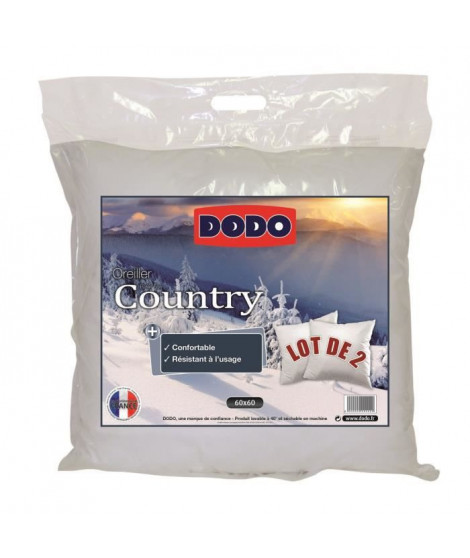 DODO Lot de 2 Oreillers COUNTRY 60x60cm