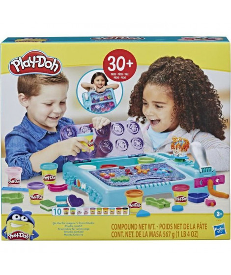 Play-Doh, Studio créatif avec plus de 30 outils et 10 pots de pâte a modeler - Les classiques