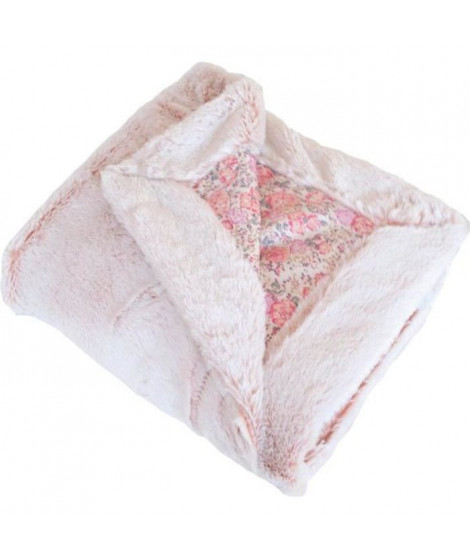 DOMIVA Couverture Lapinou - Coton/Polyester - Rose - 75 x 100 cm