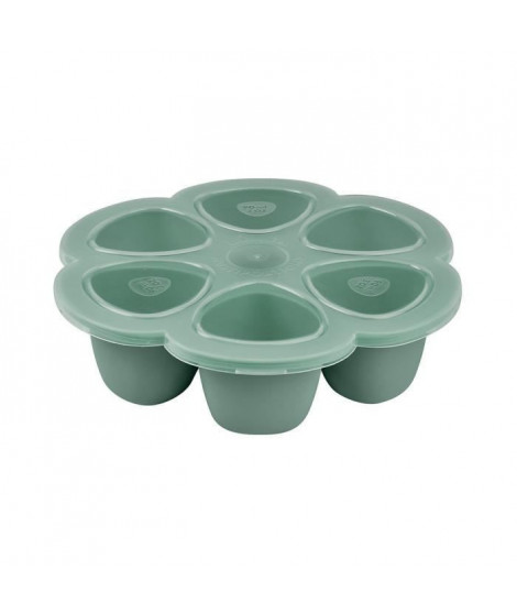 BEABA, Multiportions silicone 6 x 90 ml vert sauge