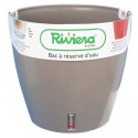 RIVIERA Pot rond Eva New en plastique - Ø 46 cm - 49 L - Taupe