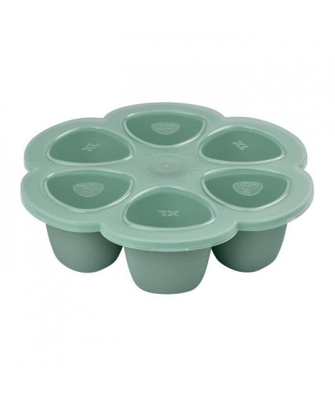 BEABA, Multiportions silicone 6 x 150 ml vert sauge green