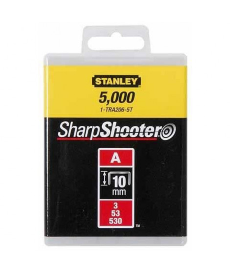 STANLEY - Agrafes 10mm type -  1000pcs